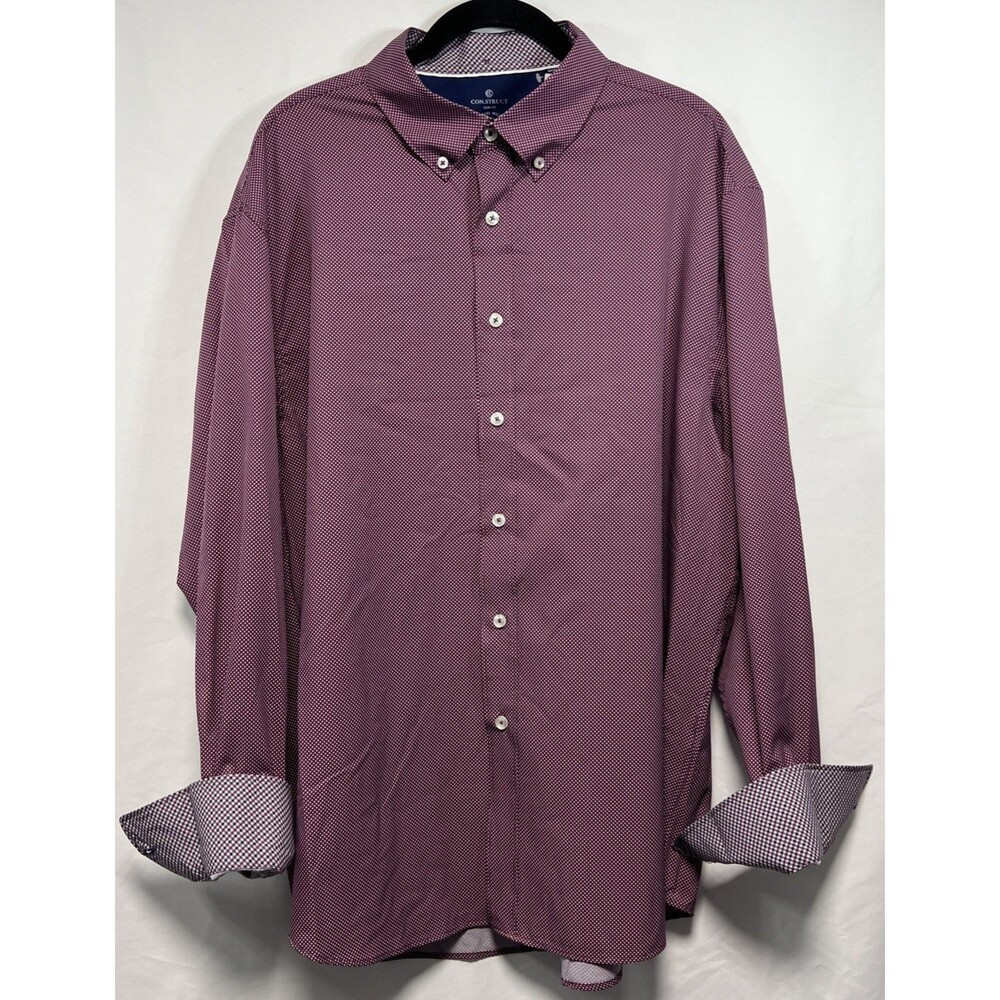 Con.struct Slim Fit Wrinkle Free Flip Cuff Button Up Men’s XL - Picture 1 of 8